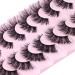 Lashes Fluffy False Eyelashes Natural Look Wispy Cat Eye Flat Lashes 3D Fluffy Eyelashes Natural Fake Lashes 18mm Strip Lashes Pack 7 Pairs Fluffy Clear Band - Buy Online on GoSupps.com
