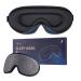 Sleep mask Eye mask for women men silk soft foam comfortable sleeping glasses eye cover eyelashes at night block out light for travel yoga nap gray