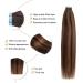 Yilite Tape Extensions Real Hair - 40cm Invisible Silky Straight Skin Weft 20 Pieces/Pack T2/P2/6 - Premium Quality Tape-In Extensions - Buy Online on GoSupps.com