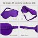 SIlk Sleep Mask for Women/Men/Girls | 100% Mulberry Silk Blackout Blindfold - Fantasy Violet - Buy Online on GoSupps.com