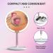 Hrbzo LED Lighted Makeup Mirror 5X Magnification | Handheld Travel Mirror with LED Lights & 360 Rotation Stand | Rechargeable & Dimmable | Perfect for Makeup Application - Buy Online on GoSupps.com