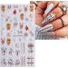 JMEOWIO 3D Embossed Christmas Glitter Nail Art Stickers Decals Self-Adhesive 5D Snowflake Xmas Winter Holiday Silver Red Nail Supplies Nail Art Design Decoration Accessories 4 Sheets - Buy Online on GoSupps.com