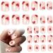1 box of heart shaped fake nails with glue short press-on nails reusable full cover square press-on nails for girls DIY manicure decoration nail tips - Buy Online on GoSupps.com