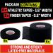 Summum Fit Black Athletic Tape Bundle - 8 Rolls + 2 Finger Tape | Strong, Easy Application, No Residue | Sports Tape for Boxing, Football, Climbing | Wrist, Ankle, Hand Protection - 10 Count - Buy Online on GoSupps.com