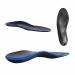 Strong High Arch Support Inserts Low Metatarsal Pad Orthotics for Plantar Fasciitis Durable Carbon Fiber PU Insoles Relieve Foot Pain with Moderate Pronation & Soft PORON Heel Cushion Men13-13.5/Women15-15.5 Black