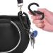 Vonpri Black D Ring Locking Carabiner Clips - 8 Pack | Aluminum Screw Gate Keychain Hooks for Travel - Buy Online on GoSupps.com