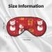 Xmas Gift Snowman Print Double Sided Eye Mask | Blackout Sleep Mask for Women & Men - Buy Online on GoSupps.com