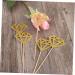 Vaguelly Wedding Decoration 50pcs Food Picks Birthday Wedding Diamond Wedding Cake Picks d Cupcake Picks Diamond Cupcake Topper Gem Cupcake Topper Fruitcakes Insert Card Flash Baby Golden medium - Buy Online on GoSupps.com