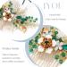 IYOU Sparkly Crystal Wedding Hair Comb Green Flower Bridal Hair Accessories Beads Leaf Prom Headpiece for Brides and Bridesmaids - Buy Online on GoSupps.com