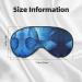 Blue Butterfly Print Eye Mask - Ultra-Soft Light-Blocking for Comfort & Restful Sleep | International Shipping - Buy Online on GoSupps.com