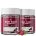 M inch Beet Root Gummies Blood* Pressure Support & Nitric Oxide Booster 8-in-1 Wellness Formula with Grape Seed Coq10 Folic Acid Vitamin C B3 & B12 Sugar Free Vegan Pomegranate Flavor 2 Pack 60 Count (Pack of 2)