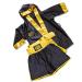 Kidboxxer Baby & Kids Box set with short and bathrobe light satin age 12 months to 14 years black / gold colors for 6-8 years black / gold colors