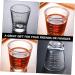 Zerodeko Glass Cup 2pcs Home Durable Office Milk Latte Multi-Functional Thicken Practical Cup Coffee Glass Drinking Whitex2pcs 6.8X6CMx2pcs - Buy Online on GoSupps.com