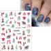 Christmas Nail Stickers 9 Sheets Self-Adhesive Nail Decal Gnome Rabbit Nail Art Decoration Design Supplies - Buy Online on GoSupps.com