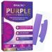 Purple Teeth Whitening Strips Color Correcting + Pap + Essential Oils Triple Action Powerful Formula Teeth Whitening Peroxide Free Sensitive Friendly Teeth Whitening Kit 28 Strips