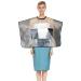 Mastectomy Post Surgery Waterproof Shower Cape Water-Resistant Post Surgery Garment for Mastectomy/Chest Surgery/Shoulder Surgery Post Surgery Shower Protection Mastectomy Recovery Supplies(Black)