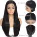 28 Natural Black Synthetic Lace Front Wig with Baby Hair - Glueless Long Pre Plucked HD Lace Frontal Wigs - Buy Online on GoSupps.com