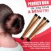 Glamza Women's Magic Hair Bun Snap Styling Donut Former French Twist Band Maker (Coffee) - Buy Online on GoSupps.com