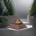 Orgonite Crystal Triple Protection Pyramid | Black Tourmaline Tiger Eye & Hematite | Flower of Life for Luck & Prosperity | International Shipping - Buy Online on GoSupps.com