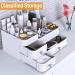 Large Makeup Organizer with Drawers for Vanity - Cosmetics & Skin Care Storage - White X-Large - Buy Online on GoSupps.com