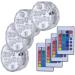 Hitopin 4 Pieces Submersible LED Lights Waterproof Underwater Submersible Led Lights with Remote Control Waterproof Underwater Lights Pond Lights for Decorate Party Wedding Halloween Christmas