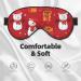 Xmas Gift Snowman Print Double Sided Eye Mask | Blackout Sleep Mask for Women & Men - Buy Online on GoSupps.com