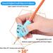 Ergonomic Writing Aids for Kids - 8 Silicone Pen Holders for Pencils | Posture Correction Tools for Left & Right-Handers (4 Colors) - Buy Online on GoSupps.com