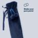 LIVIVO 2L Extra Long Hot Water Bottle - Giant 75cm, Navy with Pom-Pom Cover - Buy Online on GoSupps.com