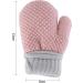 Kids Toddlers Thermal Gloves Mittens | Winter Warm Knitted Mittens with Anti-Lost String | Fleece Lined Full Finger Gloves for Boys and Girls Age 1-4 - Pink - Buy Online on GoSupps.com