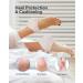 Buy Silicone Heel Protectors - Gel Comfort for Heel Pain Cracked Feet & Blisters | 4 Pairs for Moisturizing Relief & Plantar Fasciitis Support - Buy Online on GoSupps.com