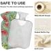 NAANLE Transparent Hot Water Bottle - Watercolor Red Watermelon Design | 1L Bed Warmer for Pain Relief & Heat Therapy - Buy Online on GoSupps.com