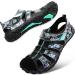 JIASUQI Barefoot Water Shoes for Women Men - Size 7.5 Women/6 Men - A Leaf Black - Buy Online on GoSupps.com