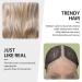 Platinum Blonde Lace Front Wig for Women - Long Curly Style, Natural & Glueless - Heat Resistant Synthetic Hair - Buy Online on GoSupps.com