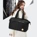 SONARIN Stylish Black Baby Nappy Changing Tote Bag | Large Capacity Multi-Pocket Diaper Satchel Messenger Bag | Travel-Friendly Design with Single Shoulder Strap - Buy Online on GoSupps.com
