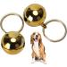 2Pcs Extra Loud Copper Bells for Pets - Jingle Bell Dog Collar Straps - Save Birds and Wildlife - Gold - Buy Online on GoSupps.com