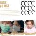 FOYTOKI 6 Pairs Ear Corrector Sleep Ears II Corrects Infant Ear Correctors for Ear Baby Ear Correction Silica Gel Black - Buy Online on GoSupps.com