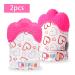 Nepak Teething Mitten 2 Pcs - Baby Teether Toys for Boys & Girls - 3-6 Months Baby Glove (Pretty Sweet Heart Pink) - Buy Online on GoSupps.com