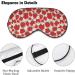 Cartoon Strawberry Flower Sleep Mask for Women | Adjustable Eye Shades with Elastic Strap - Buy Online on GoSupps.com
