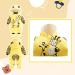 Minizone Baby Hooded Winter Romper with Footies and Hat - Cow Design - 3-6 Months - Buy Online on GoSupps.com