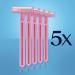 Gillette Daisy Women's Disposable Razors - 5 Count - Buy Online on GoSupps.com