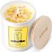 AOOVOO Vanilla Candles for Women - Scented Candles with Crystals Inside 10oz Natural Soy Wax Candles for Home Scented 60H Burn Candle Gift for Women and Men Birthday Christmas Gift