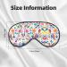 Mexican Otomi Animals Print Eye Mask | Unisex Soft Blocking Sleep Mask with Adjustable Strap - Buy Online on GoSupps.com