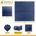 HEKU 100 Single-Colored Dark Blue Napkins | 3-Layer 33x33cm | Absorbent & Stylish for Events | Practical 5-Pack | International Shipping Available - Buy Online on GoSupps.com