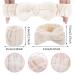 WLLHYF 3 Piece Spa Headband and Wristband Set for Women - White | Elastic Hair and Makeup Headbands to Prevent Spills - Buy Online on GoSupps.com