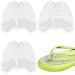 Gel Metatarsal Pads with Thong Sandal Toe Protectors for Flip-Flops Ball of Foot Cushions Insoles for Thong Sandal Relieve Forefoot Pain for Women and Man - 3 Pairs (Clear)