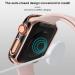 Charlam Compatible with Apple Watch Case 44mm SE Series 6 5 4 with Tempered Glass Screen Protector 2 Pack Classy Slim Overall Guard Case Cover Rose Gold Edge Black & Rose Gold Edge White Bumper Black/White 44mm - Buy Online on GoSupps.com