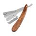 Barber razor for men with a straight cut tradition foldable for mustache and bare turf for men with natural wood handle handmade
