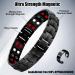 Magnetic Titanium Power Bracelet for Men - Adjustable Steel Arm Band with Counter | Lose Weight & Enhance Health - Buy Online on GoSupps.com