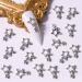 20PCS Silver Star Nail Charms for Acrylic Nails  3D Alloy Star Nail Gems Nail Art Jewels Rhinestones for Women DIY Nails Decoration