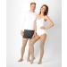 Pani Teresa Medica - Medical thighs compression stockings - with closed lace - for women and men - (class 2 23-32 mmHg 120 den) - Thrombosis stockings - Support stockings for the pier size 4 - Lang: A - Third picture